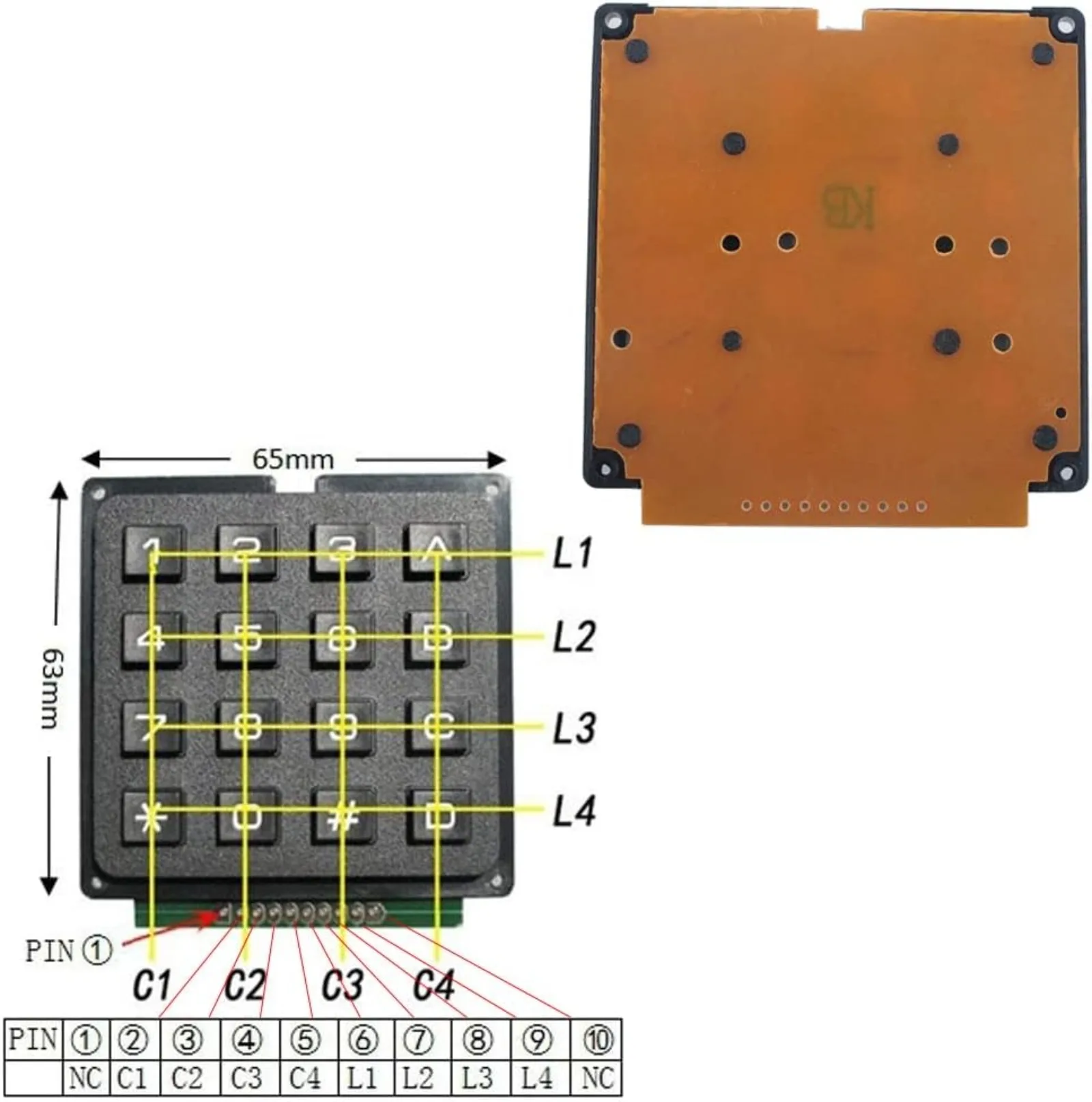 Teclado de Membrana Matricial  - Doit Esp32 reseña y precio