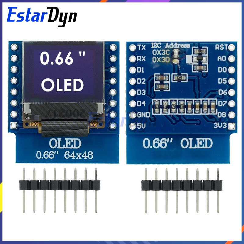 Pantalla LCD LED OLED de 0,66  - Wemos D1 Mini reseña y precio