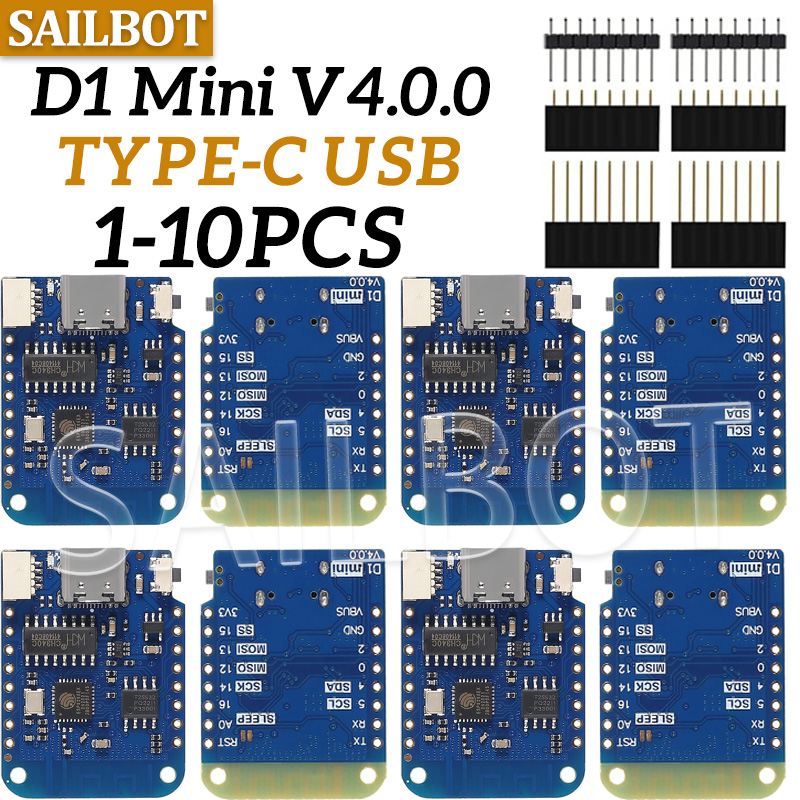 1-10 Uds WeMos D1 Mini ESP8266 - Wemos D1 Mini reseña y precio