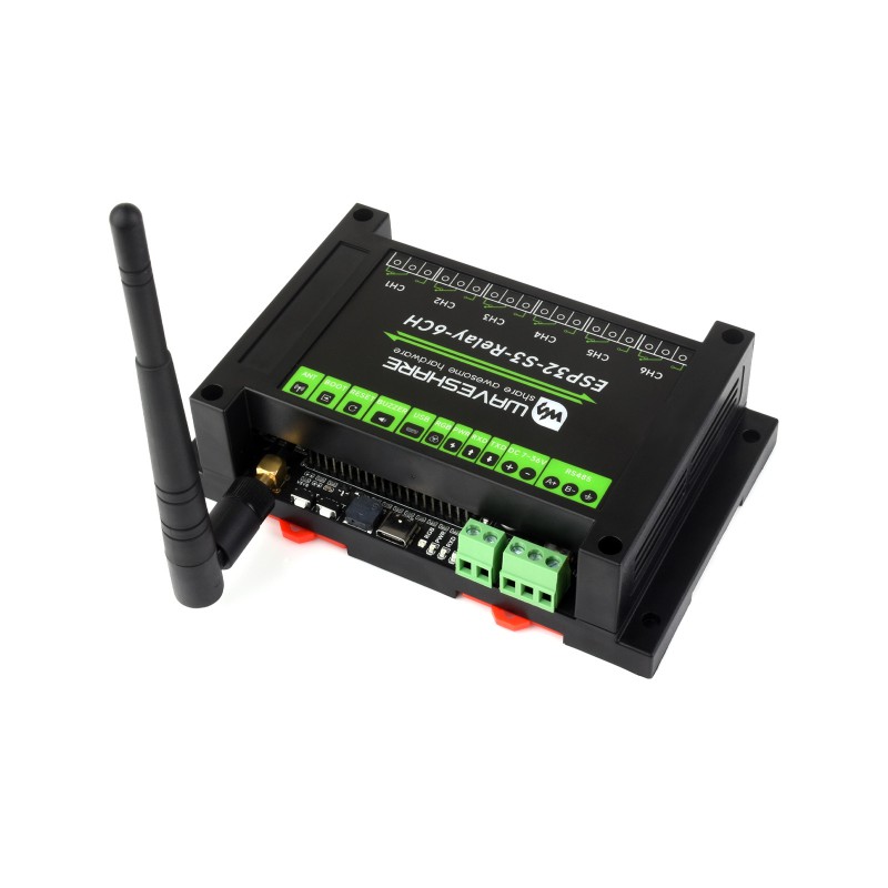 Placa de Relés ESP32-S3 de 6 C - Waveshare Esp32 reseña y precio