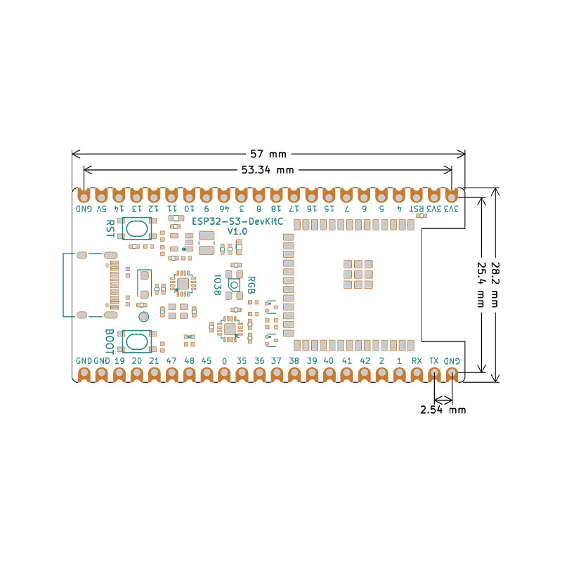 Placa de Desarrollo ESP32 S3 C - Esp32 S3 Devkitc 1 reseña y precio