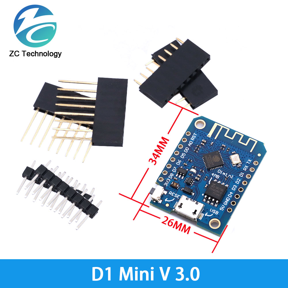 D1 Mini ESP8266 ESP-12F CH340G - Wemos D1 Mini reseña y precio