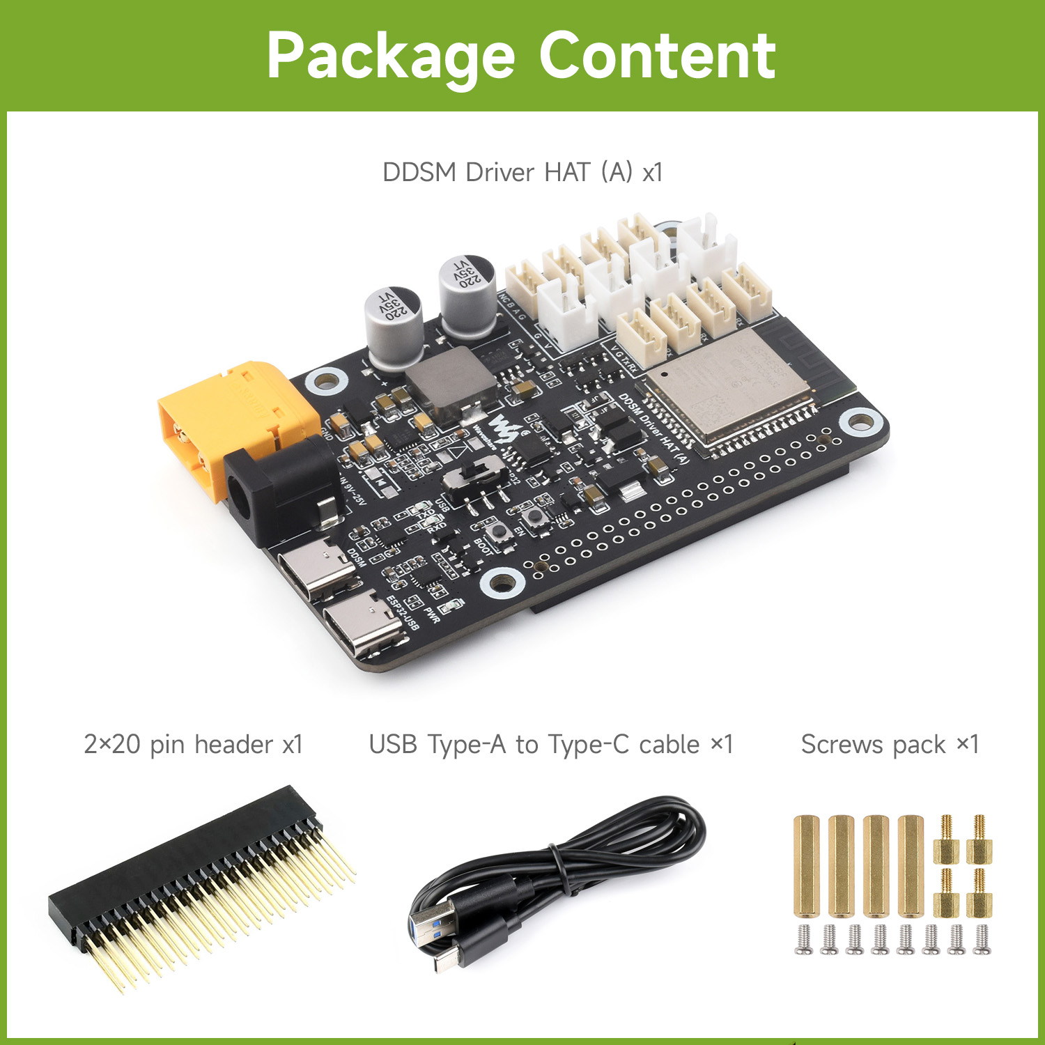 Placa controladora de servomot - Waveshare Esp32 reseña y precio